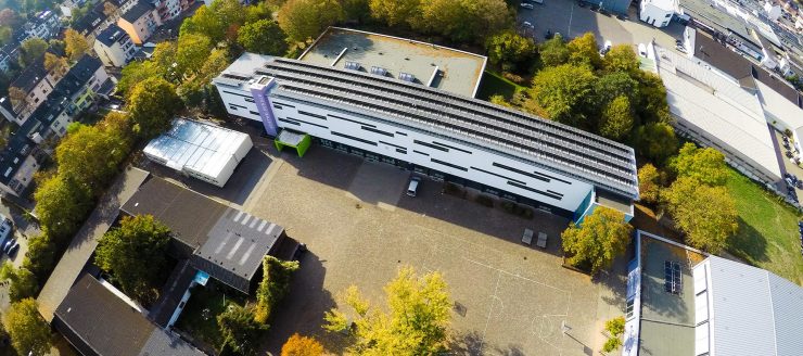 Luftbildaufnahme: Goethe-Realschule plus in Koblenz